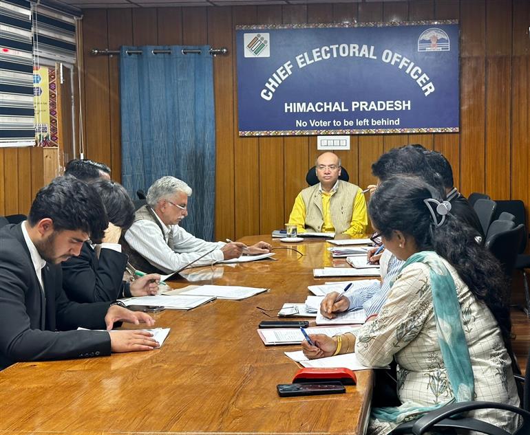 Himachal CEO holds meeting with representatives of Political Parties