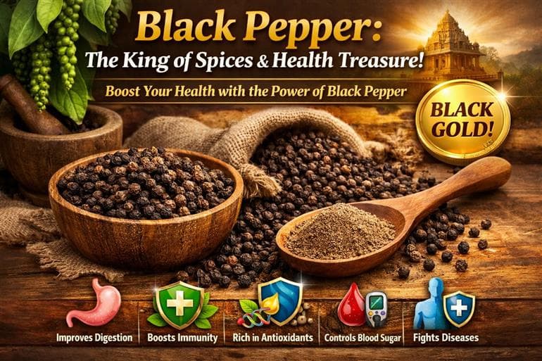 Black Pepper: The King of Spices and a Treasure for Health 