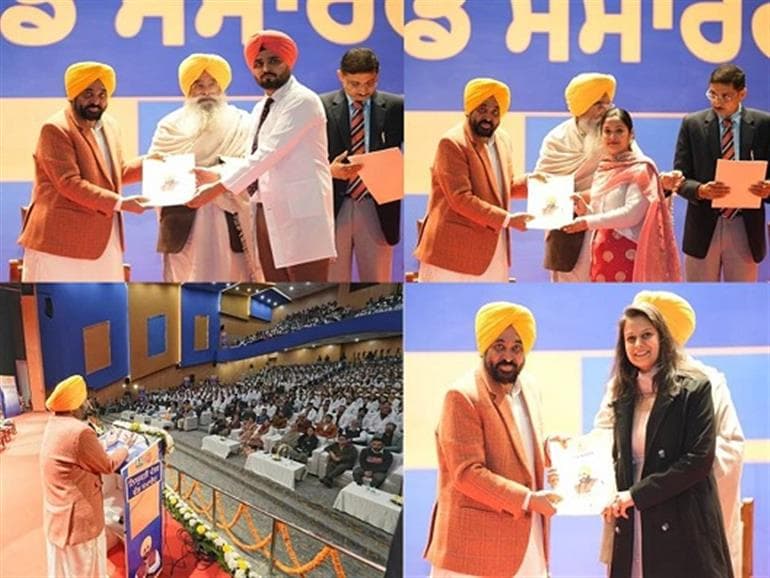 CM Mann distributes appointment letters to 916 youth under ‘Mission Rozgar’