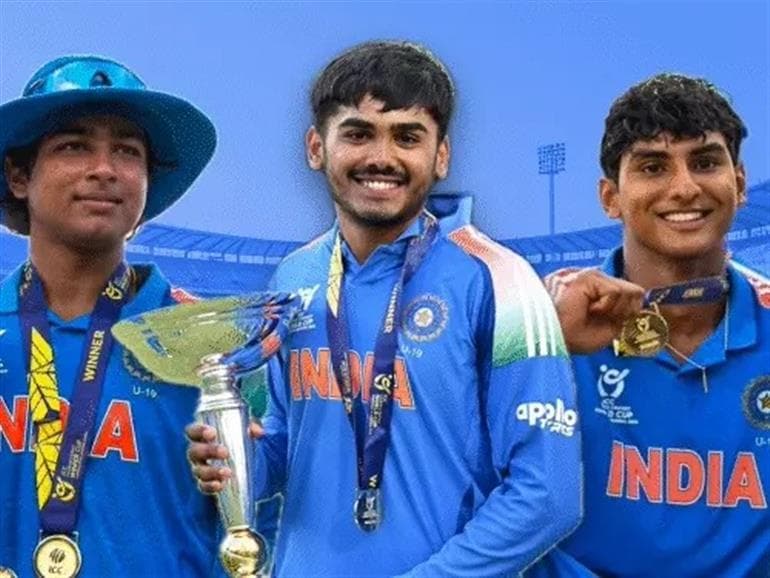 Heroes Who Made India Under-19 World Champions for the Sixth Time: Vaibhav Smashes 15 Sixes in the Final, Henil and Ambrish Take 11 Wickets Each 