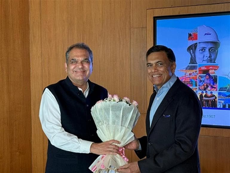 Sanjeev Arora Meets Industrialist Sajjan Jindal; ₹1,500Cr Investment Announced for Steel Sector in Rajpura