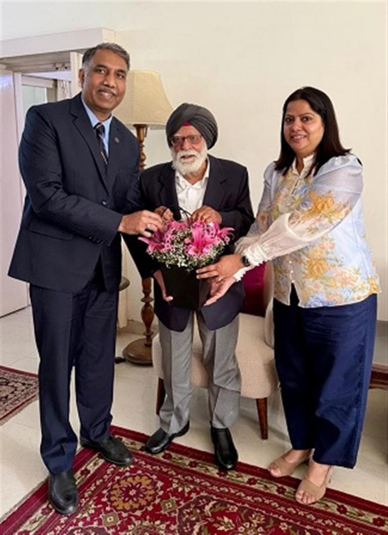 DGP Punjab extends greetings to 1951 Batch IPS officer Jagjit Singh Bawa on his 100th Birthday