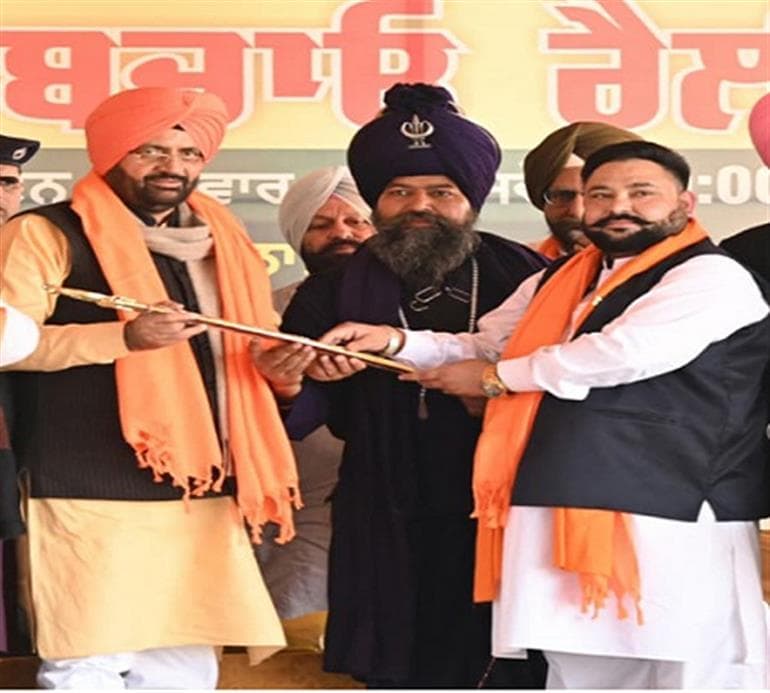 CM Saini Calls for Secure and Progressive Punjab at ‘Punjab Bachao’ Rally