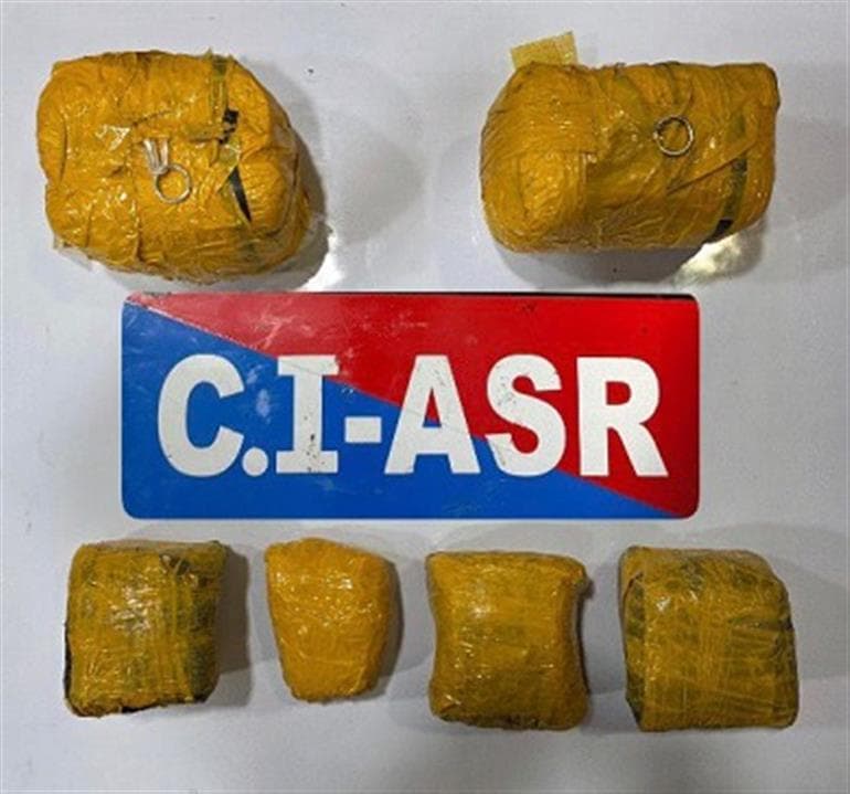 Three linked to narcotics smuggling network held with 6Kg heroin & 6Kg Ice in Amritsar