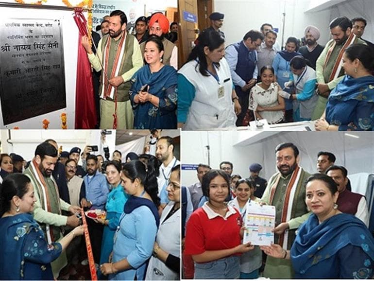 CM Saini launches statewide vaccination drive from Ladwa