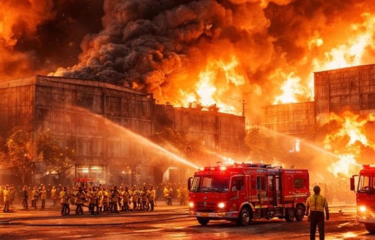 Fire Breaks Out in Four Factories in Sonipat, No Casualties Reported