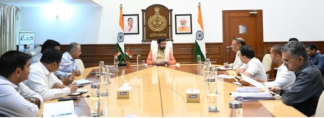 Haryana CM Directs Priority Water Supply Amid Rising Heat; Reviews Irrigation and Drinking Water Arrangements