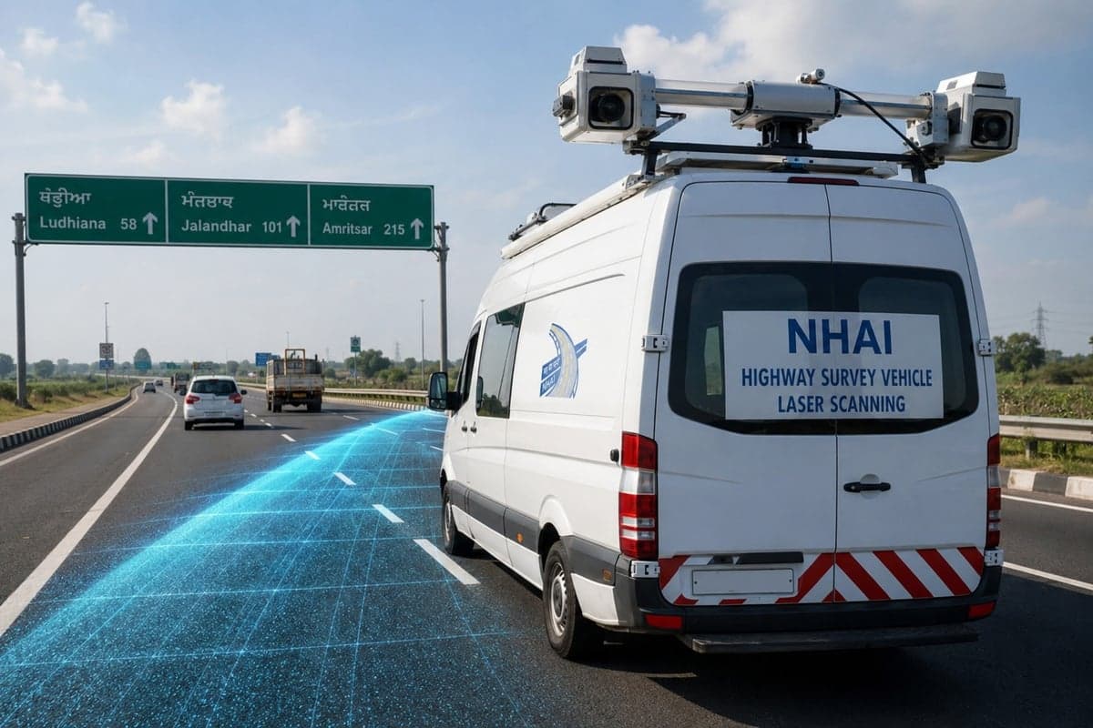 Punjab in 23-State AI Highway Scan Drive: Roads to Be Checked Every 6 Months for Instant Defect Detection