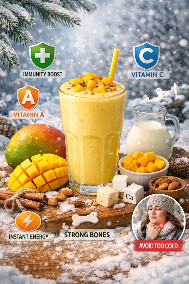 Benefits of Drinking Mango Shake in Winter 
