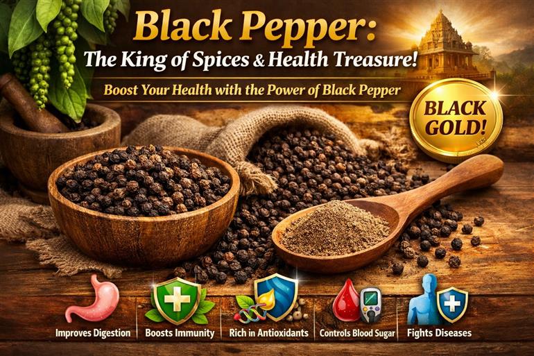 Black Pepper: The King of Spices and a Treasure for Health 