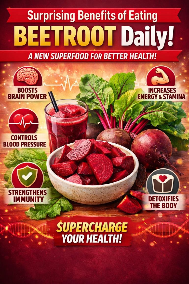 Surprising Benefits of Eating Beetroot Daily – A New Superfood for Better Health 