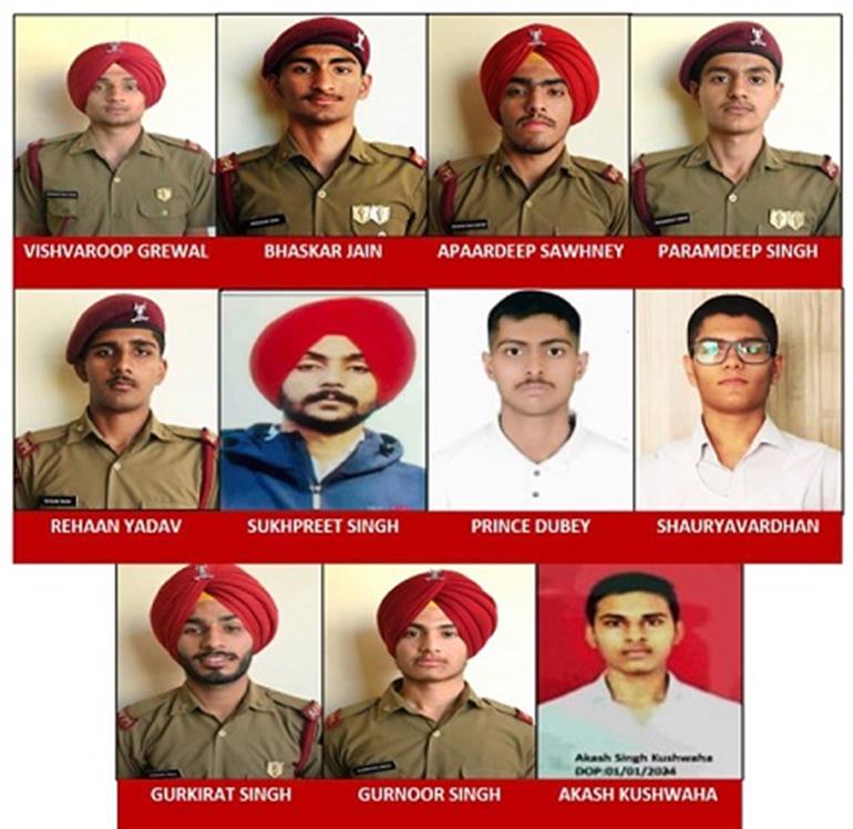 Mohali : 11 Cadets of MRSAFPI make it to NDA & other premier defence training academies