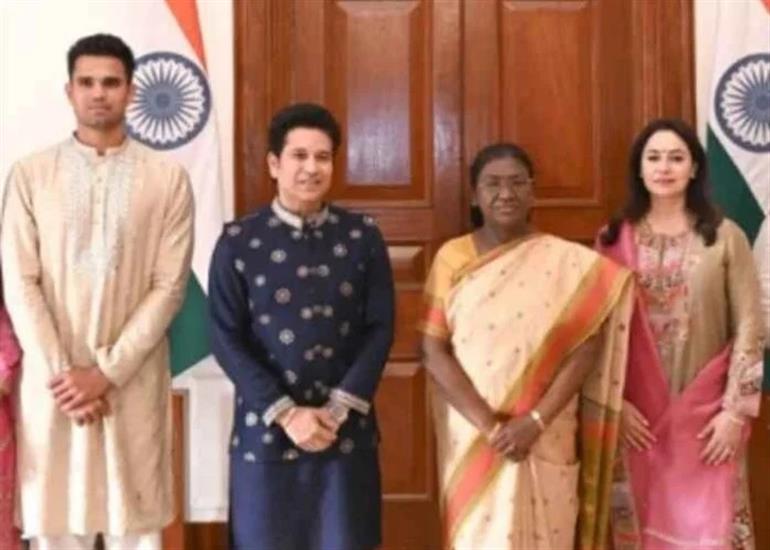 Sachin Tendulkar Invites President Murmu to Arjun’s Wedding, Meets PM Modi and Amit Shah 
