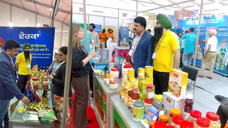 Delegates showed keen interest in Markfed products during the investment summit