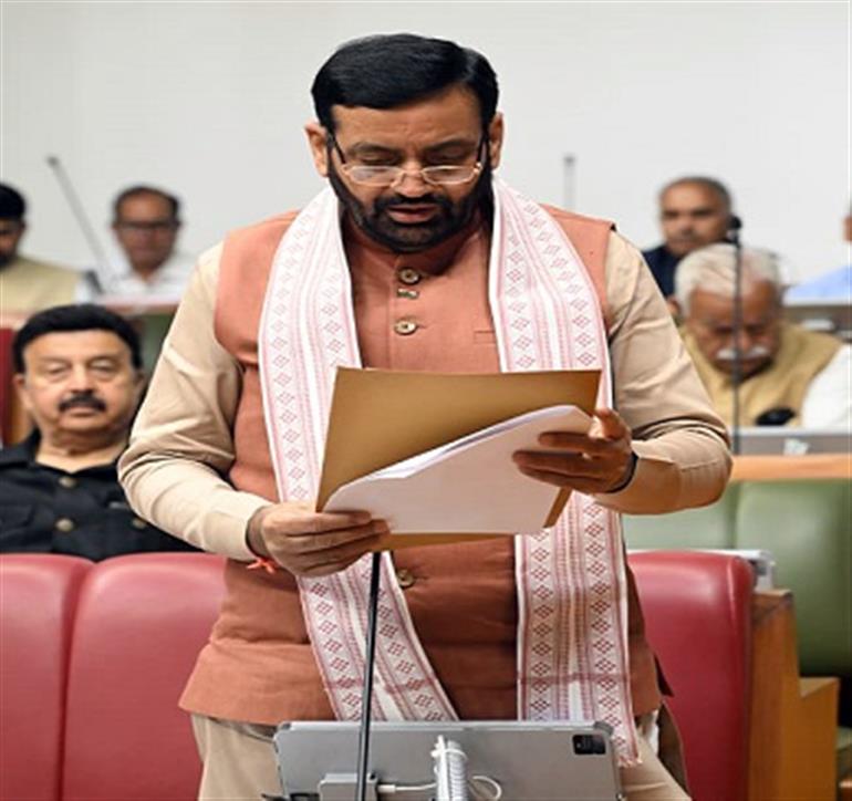 Haryana Vidhan Sabha members pays tribute to the departed souls