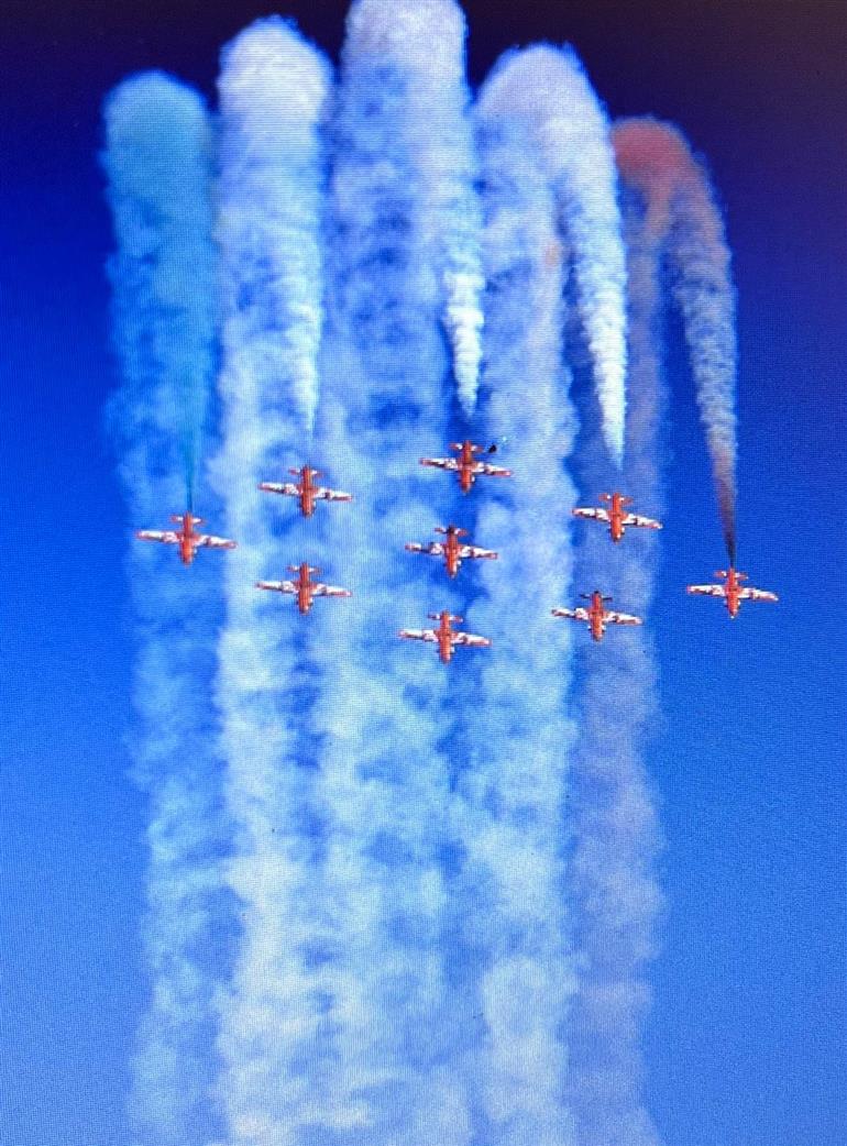 IAF Air Show Begins at Sukhna Lake; ‘Surya Kiran’ Team Dazzles Chandigarh Sky