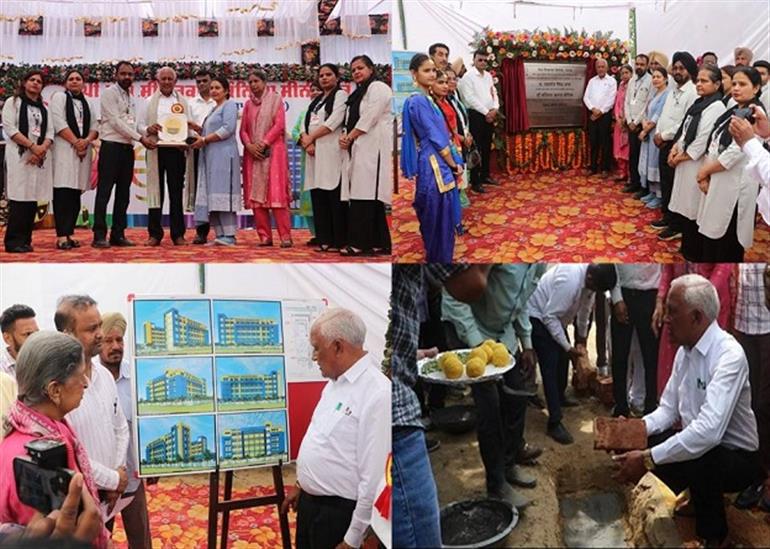Goyal lays foundation stone for new building of Govt senior secondary school