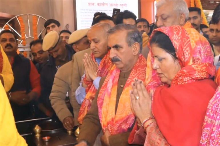Himachal Pradesh CM Sukhu Visit Jakhu Hanuman Temple on Hanuman Jayanti (Instagram)