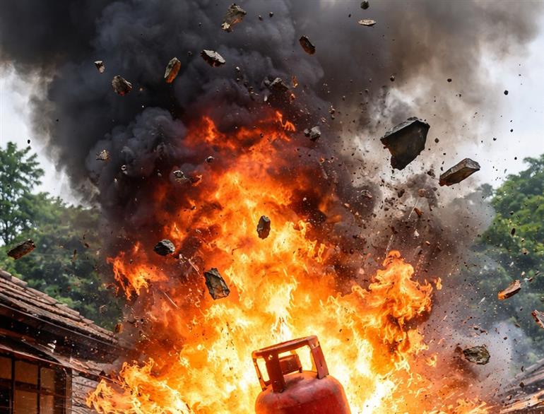 LPG Cylinder Explosion in Yamunanagar: 10 seriously Injured, Including Children and Women