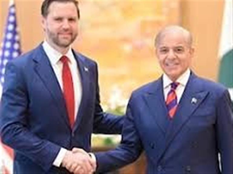Iran US War JD Vance met Pakistan Prime Minister Shehbaz Sharif 