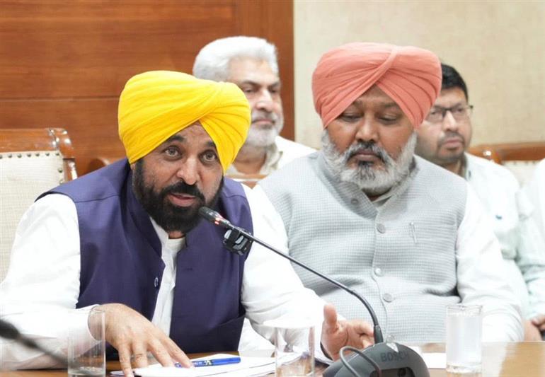 Punjab CM Bhagwant Mann took a Meeting on Saturday. 