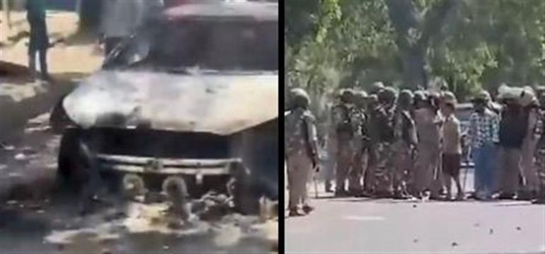 Noida Protest Turns Violent: 50 Companies and 200 Vehicles Damaged