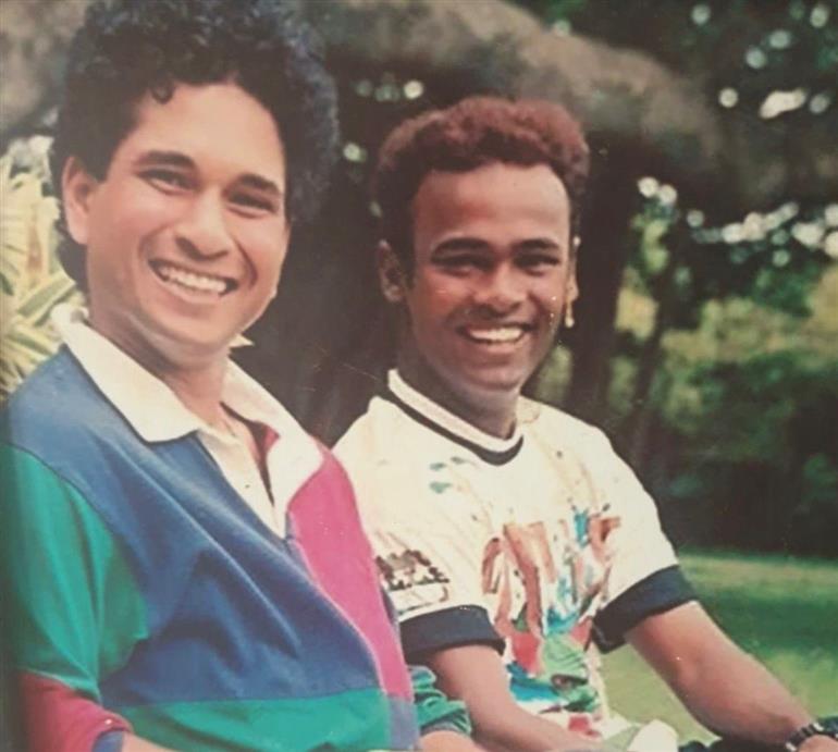 Vinod Kambli with Sachin Tendulkar (INSTAGRAM)
