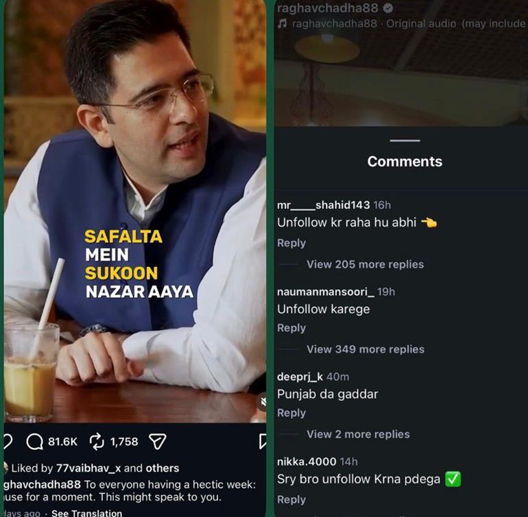 “Hero to Zero” Raghav Chadha Faces Massive Social Media Backlash After BJP Entry