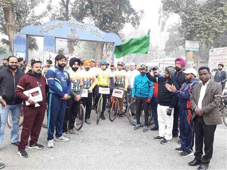 Massive Sweep Bicycle Rally in Ferozepur for Voter Awareness