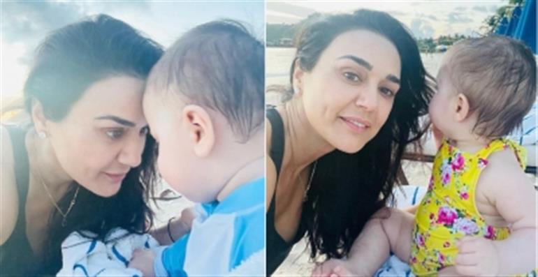 As Preity Zinta’s twins turn one, she shares a heartfelt note of cascading love