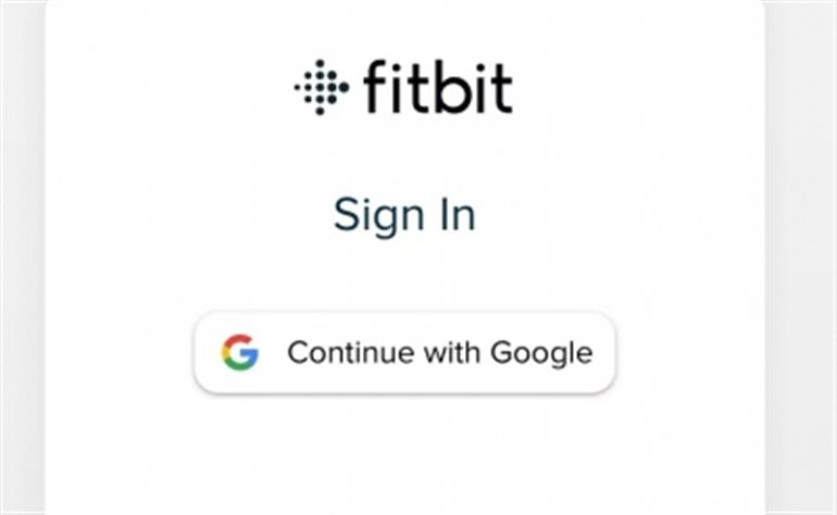 fitbit account login