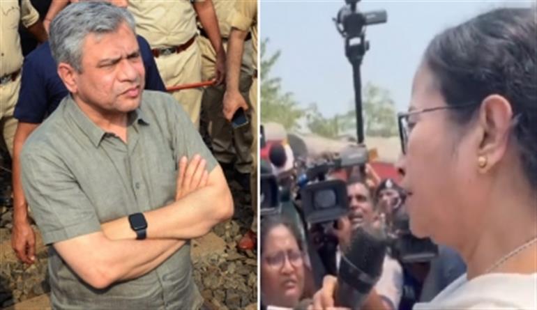 Odisha Train Tragedy: Mamata-Railway Minister spar over death toll at accident spot