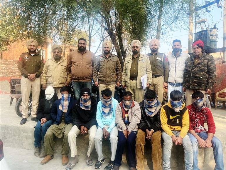 Malerkotla : 14 Notorious thieves apprehended; 4 nominated, in five separate cases