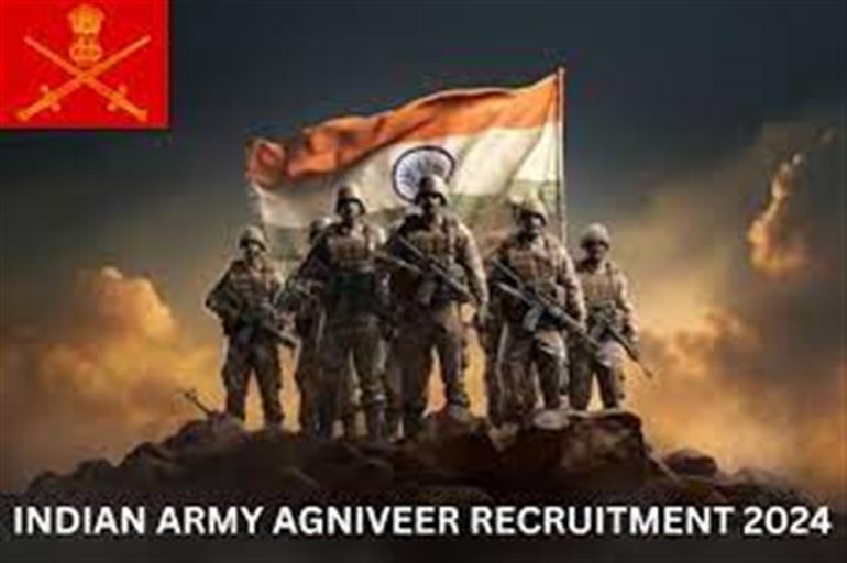 Indian Army recruitment process for the year 2024-25 under the Agniveer scheme will commence from February 13