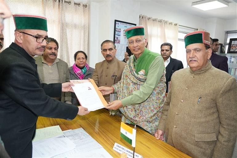 Abhishek Manu Singhvi filed nomination papers for Rajya Sabha seat