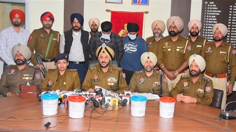 Punjan Police bust International Narco smuggling and Inter-State weapon smuggling cartel