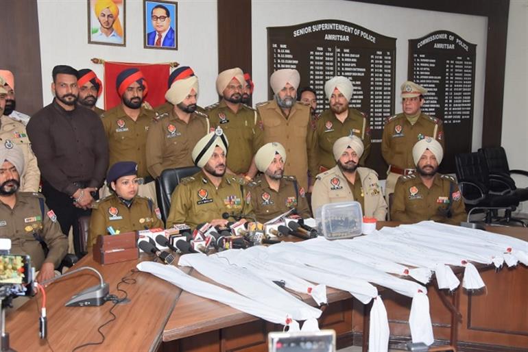 Punjab police arrest two accused in gunhouse theft case; 12 stolen weapons recovered