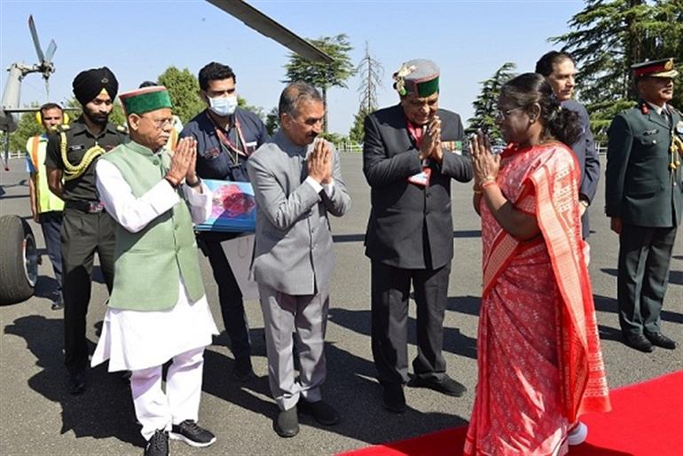 President Droupadi Murmu was given warm send off