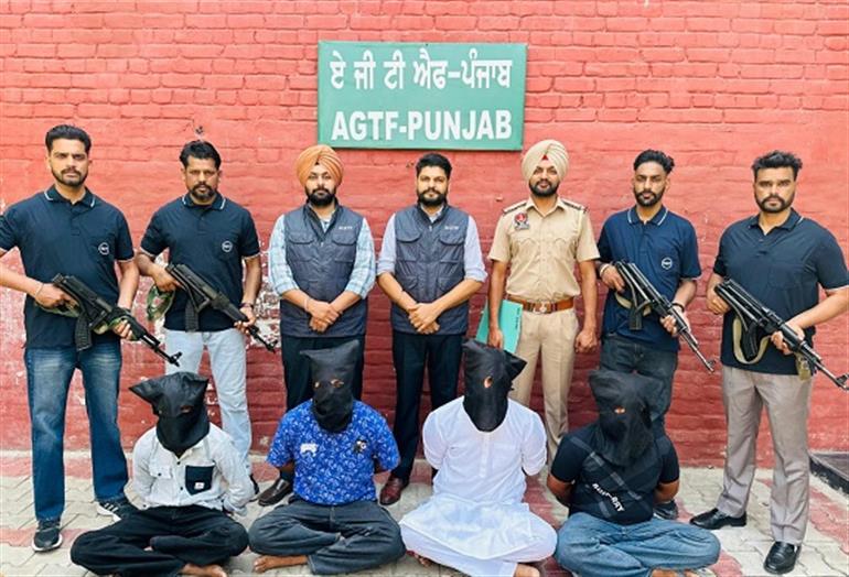 Police&39;s AGTF busts terror module backed by masterming Iqbalpreet Butchi ; Key operative Gurwinder Shera among four held