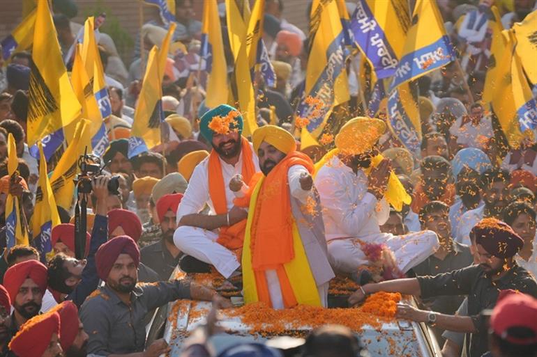 CM Mann campaigned for Fatehgarh Sahib candidate Gurpreet, urged the public to give their vote on June 1 to the people who work