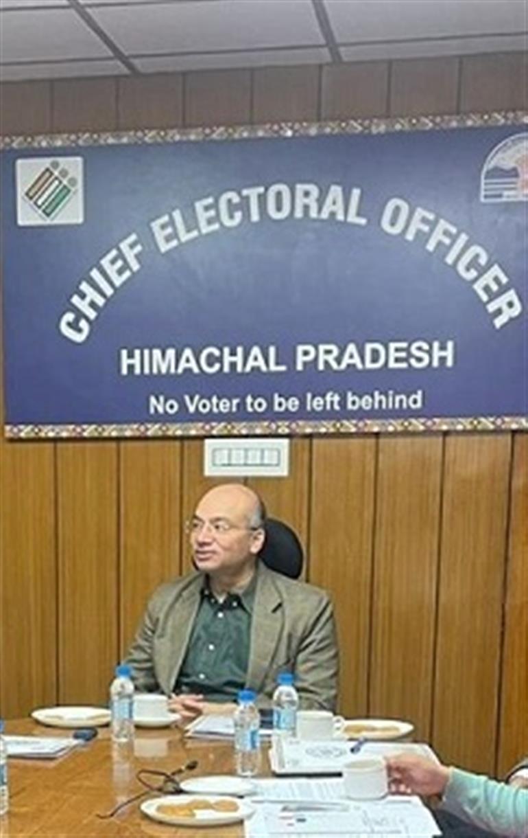 Himachal : State Election Department decides 88 percent complaints : CEO