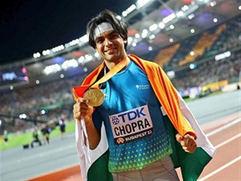  Neeraj Chopra wins gold medal for India at Paavo Nurmi Games