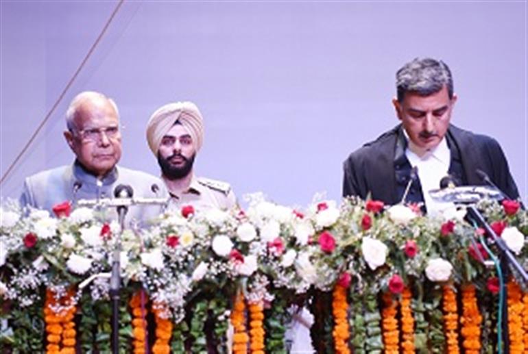 Punjab Governor administered oath of office to Justice Sheel Nagu as Chief Justice of High Court