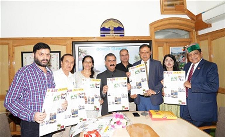 Chief Minister releases newsletter of APG University Shimla