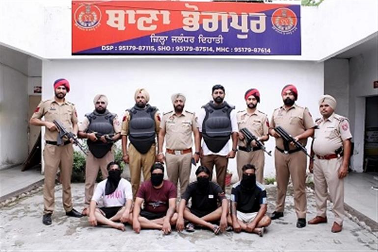 Punjab Police arrest four members of gangster Jaggu Bhagwanpuria gang