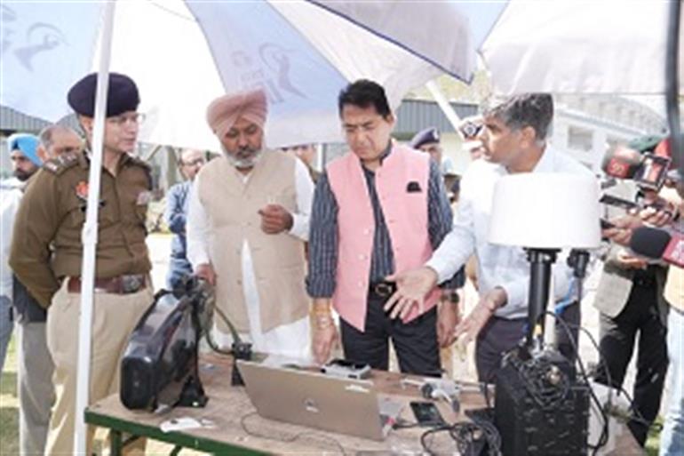 Anti Drug Cabinet Sub-Committee take trial of Anti Drone Technology 