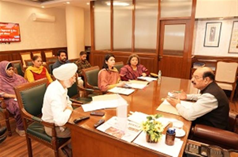 Cabinet Minister Reviews Welfare Schemes, Directs Officials to Expedite Initiatives