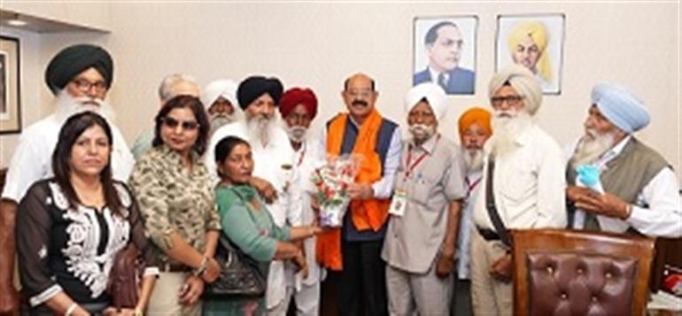 Punjab Govt Committed to Welfare of Freedom Fighters and Their Families