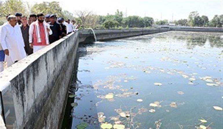 CM Saini conducts surprise inspection of water works on Kaimri Road in Hisar