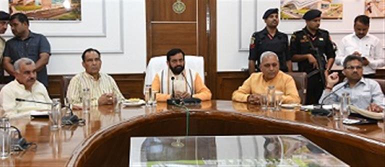 CM Saini reviews preparations for PM&39;s visit to Hisar
